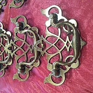 KBC Chippendale Vintage Brass Drawer Pulls.